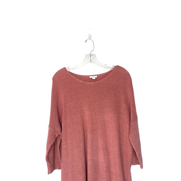 J. Jill Pure Jill Sweater Pink Cable Knit Soft Cozy Scoop Neck‎ Casual Large - Picture 8 of 12